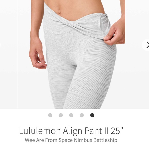 lululemon Align™ High-Rise Pant 25" size 8-Wee are from space nimbus battleship - Picture 5 of 11